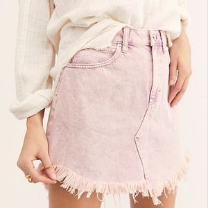 NWT Free People Bailey Denim Mini Skirt